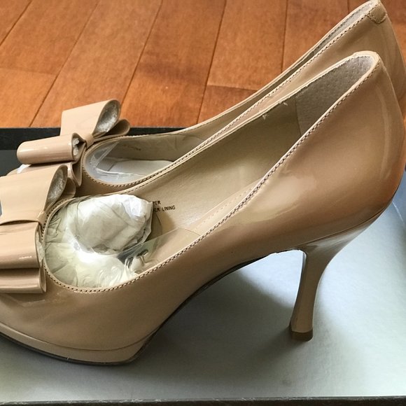 Via Spiga Mica Peep Toe Nude Heels - Size 7M - Brand New - Picture 3 of 5